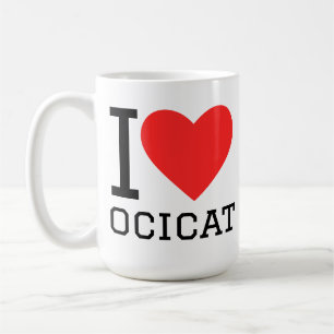 Caneca De Café Eu amo ocicat 