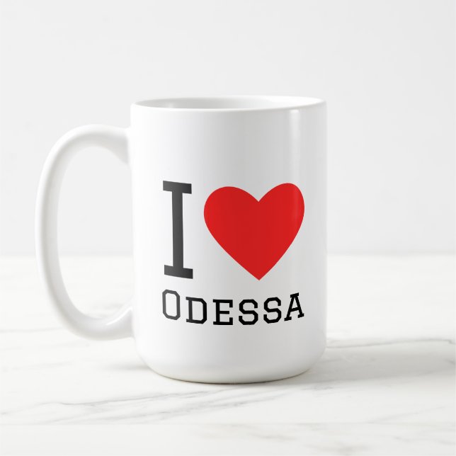 Caneca De Café Eu amo Odessa (Esquerda)