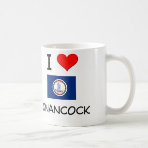Caneca De Café Eu amo Onancock Virgínia