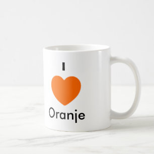 Caneca De Café Eu amo Oranje