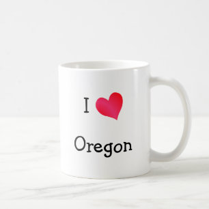 Caneca De Café Eu amo Oregon