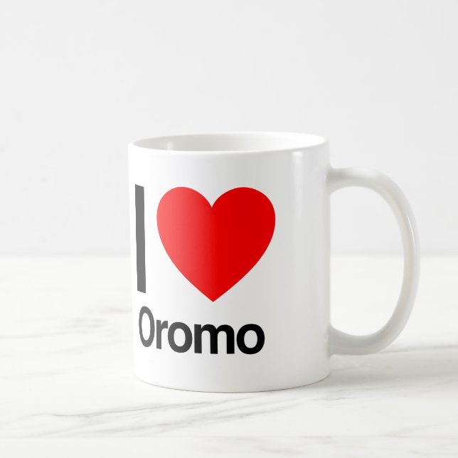 Caneca De Café eu amo oromo (Direita)