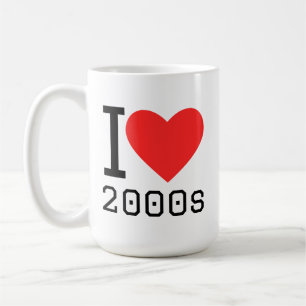 Caneca De Café Eu amo os anos 2000