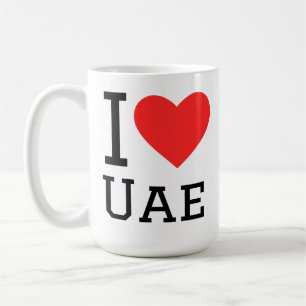 Caneca De Café Eu amo os Emirados Árabes Unidos