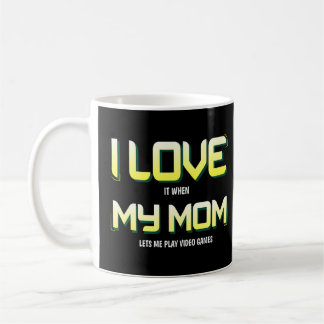 Caneca De Café Eu Amo Os Videos games Da Minha Mãe Gamer Teen