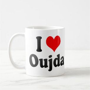 Caneca De Café Eu amo Oujda, Marrocos