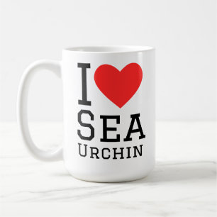 Caneca De Café Eu amo ouriço-do-mar