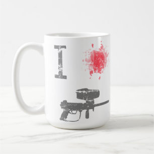 Caneca De Café Eu amo Paintballing