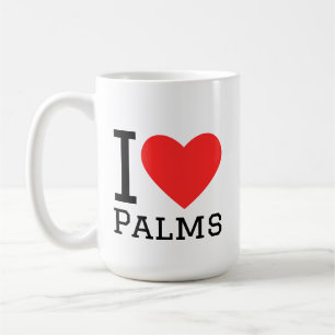 Caneca De Café Eu amo palmeiras