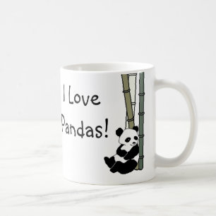 Caneca De Café Eu amo pandas