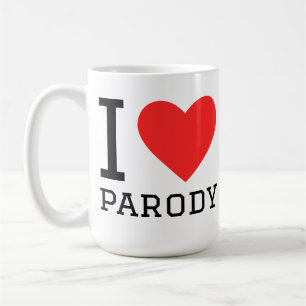 Caneca De Café Eu amo paródia