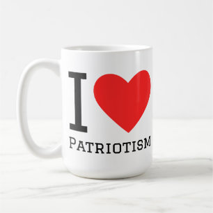 Caneca De Café Eu amo patriotismo