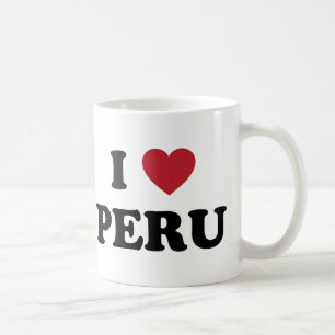 Caneca De Café Eu amo Peru
