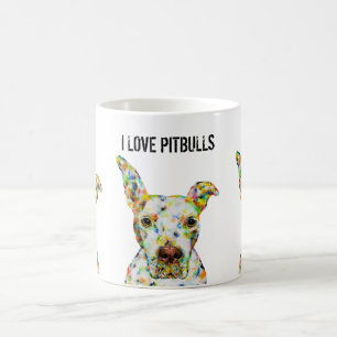 Caneca De Café Eu Amo Pitbulls Mug