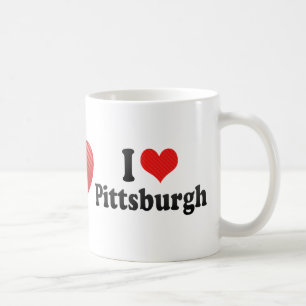 Caneca De Café Eu amo Pittsburgh