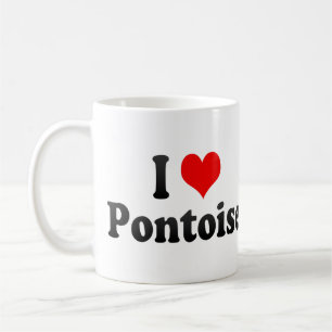 Caneca De Café Eu amo Pontoise, France