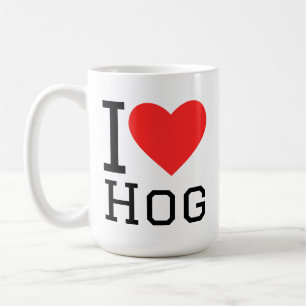 Caneca De Café Eu amo porco