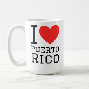 Caneca De Café Eu amo Porto Rico 