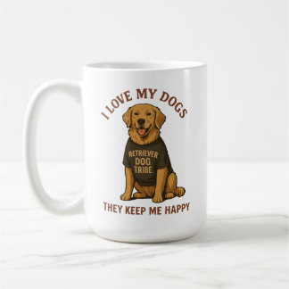 Caneca De Café Eu amo presente de mãe de cachorro