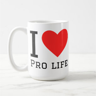 Caneca De Café Eu amo pró-vida