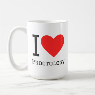 Caneca De Café Eu amo proctologia