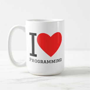 Caneca De Café Eu amo programação