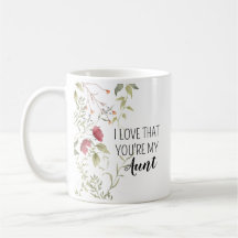 Eu Amo Que Você É Minha Tia Presente Floral