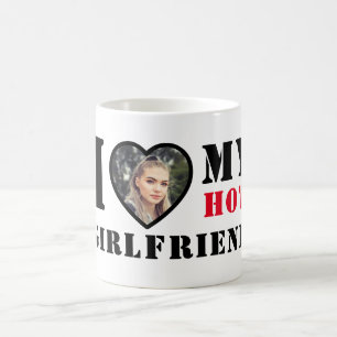 Caneca De Café Eu Amo Quente Meu Namorada