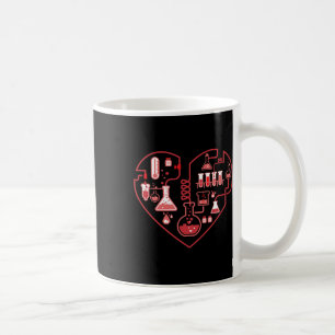 Caneca De Café Eu Amo Química Coração Ciência Para Professor E Es