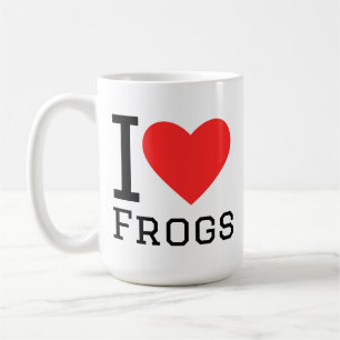 Caneca De Café Eu amo rãs