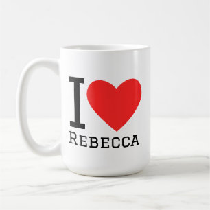 Caneca De Café Eu amo Rebecca