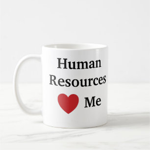 Caneca De Café Eu amo recursos humanos amo-me hora engraçada