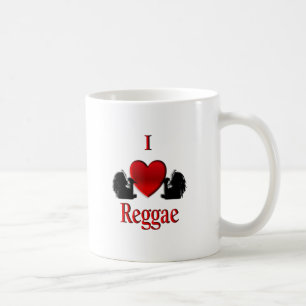 Caneca De Café Eu Amo Reggae