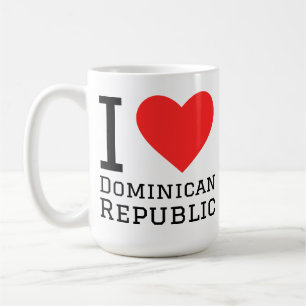 Caneca De Café Eu amo República Dominicana