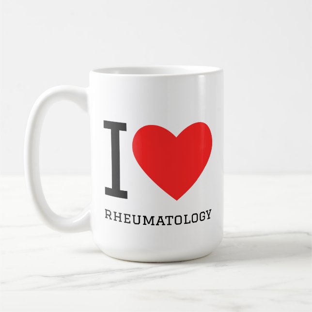 Caneca De Café Eu amo reumatologia (Esquerda)