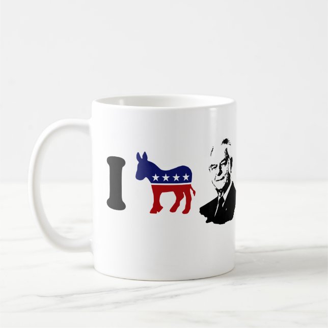 Caneca De Café Eu amo Robert Byrd (Esquerda)