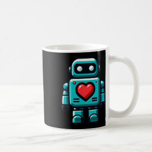 Caneca De Café Eu Amo Robôs Roupas Feliz Dia dos Namorados