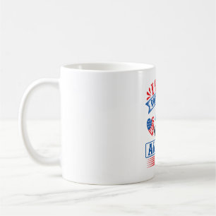 Caneca De Café Eu amo Rottweilers e os EUA