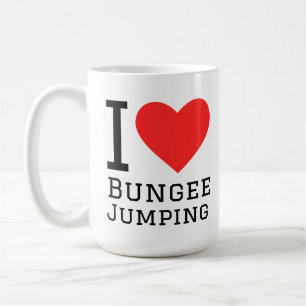 Caneca De Café Eu amo salto de bungee