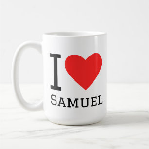 Caneca De Café Eu amo Samuel 