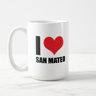 Caneca De Café Eu amo San Mateo