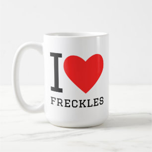 Caneca De Café Eu amo sardas
