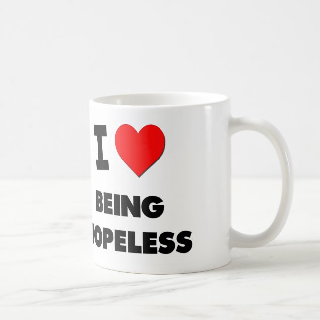 Caneca De Café Eu amo ser impossível (Direita)
