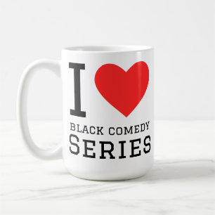 Caneca De Café Eu amo séries de comédia negra