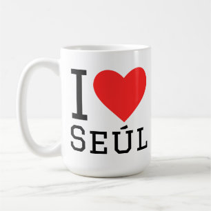 Caneca De Café Eu amo Seul