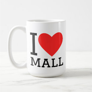 Caneca De Café Eu amo shopping
