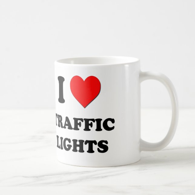 Caneca De Café Eu amo sinais (Direita)