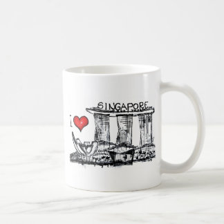 Caneca De Café Eu amo Singapore