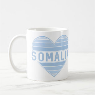 Caneca De Café Eu Amo Somália, Coração Somali