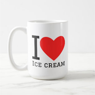 Caneca De Café Eu amo sorvete